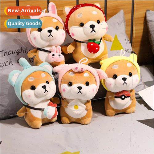 Japanese cute trans适用ming shiba inu doll Akita corgi dog p