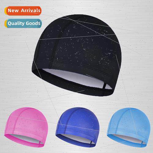 High-grade pu swimming cap professional waterproof adult men