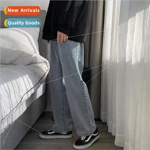 Summer new loose straight pants men Korean nd of hundred jea