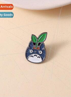 Japan and Korea brooch potted cat flower plate modeling meta