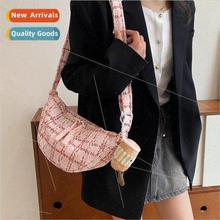 winter new Korean Plaid dumpling female ladies cute bag