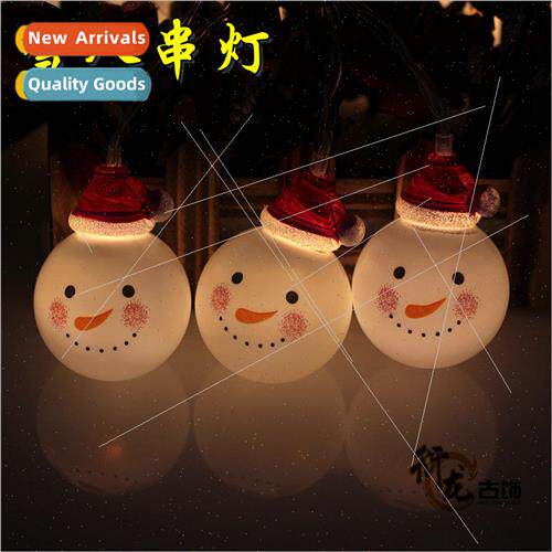 LED Christmas snowman head decorative lights Christmas e wed