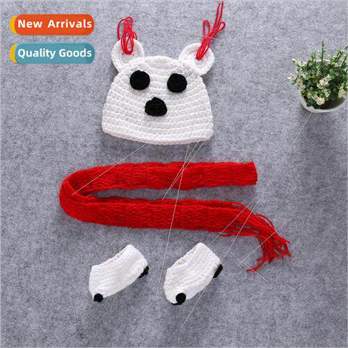 Christmas elk joyful red plus white baby three-piece set bab