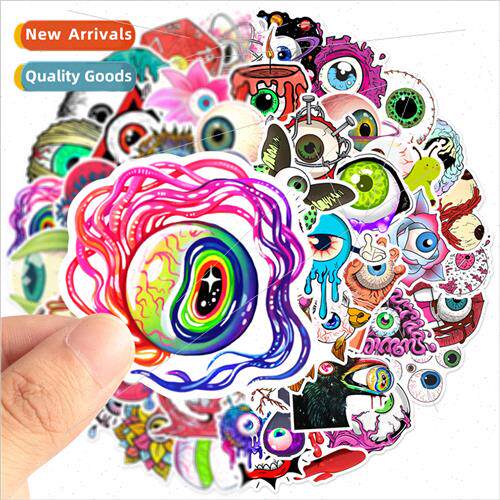 50 Pieces of Evil Eyeballs Horror Eyes Graffiti Stickers Sco