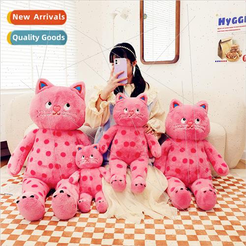 Cute Polka Dot Cat Pillow Cushion Cuddle Sleeping Cat Doll P