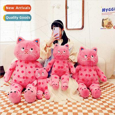 Cute Polka Dot Cat Pillow Cushion Cuddle Sleeping Cat Doll P