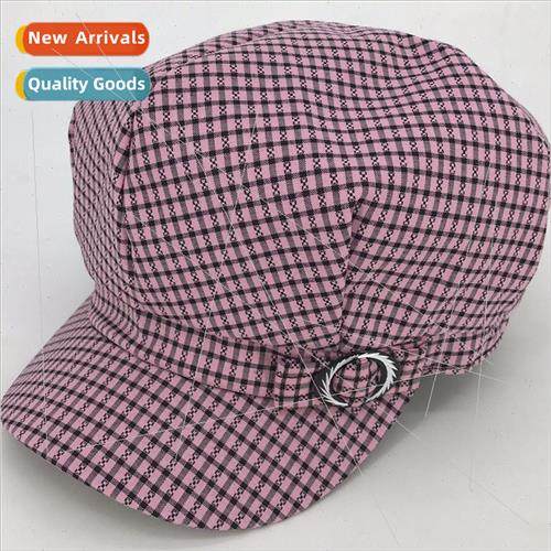 New spring autumn and summer mom hat grandmother hat plaid o
