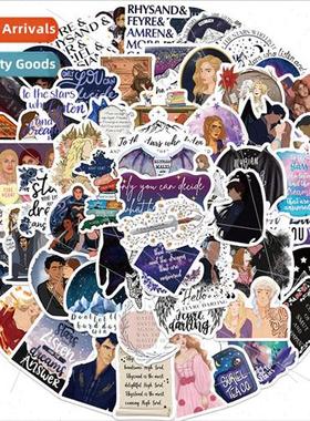 60 Acotar Merchandise Cartoon Doodle Stickers Decorate Guita