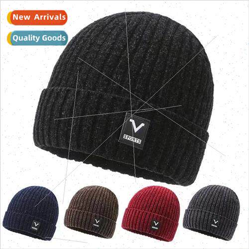 Autumn and winter padded mens hats Korean fashion woolen cap