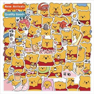 nature bear handbook decorative cute stickers lug cartoon