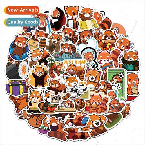 50pcs of cute red panda Red Panda graffiti stickers decorati