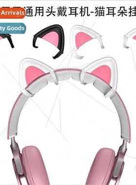 Headset bluetooth headset cat ears hanging jewelry headset d