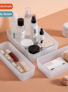 Household drawer cosmetic organizer Kitchen frosted white co