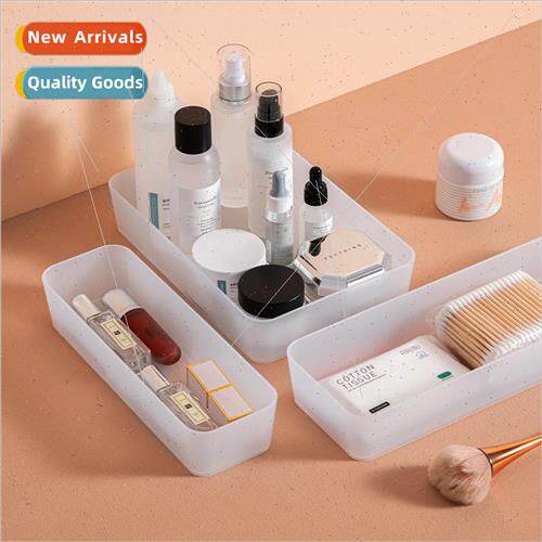 Household drawer cosmetic organizer Kitchen frosted white co