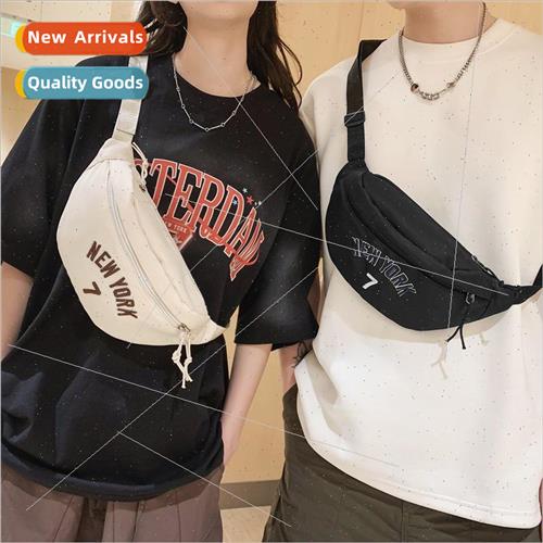 ins letters waist bag new men and women couples crossbody ba