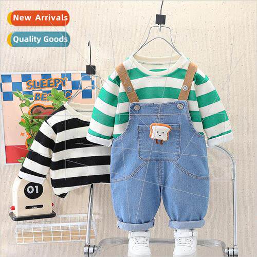 Childrens suit baby boys fall 2023 childrens straps long-sle