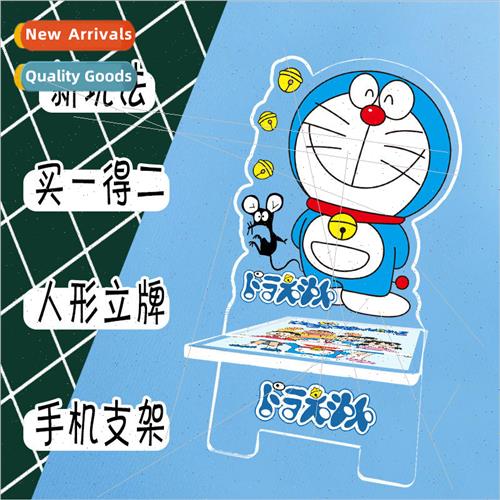 Doraemon Anime Acrylic Humanoid Stand amp; Cell Phone Holder