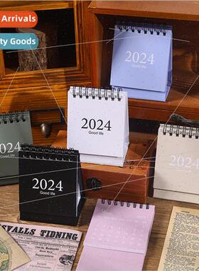 Morandi Desk Calendar 2024 Mini Small Desk Calendar Desktop