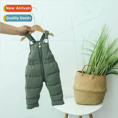 2023 Korean  of the childrens down cotton pants back pants f