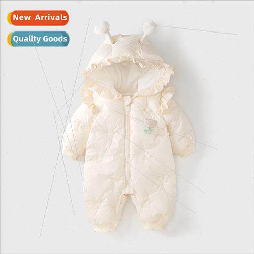Baby winter clothes jumpsuit newborn baby girl full moon hun