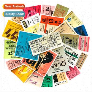 Rolling Stones 25 u2 gunflower ins vintage stickers tickets