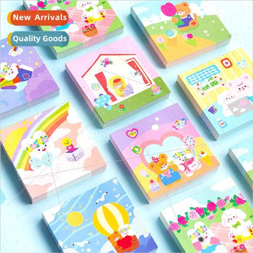 Sugarhouse Circle Square Note Book Cartoon Tearable Message