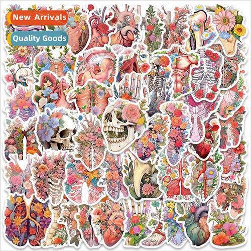 50 new organ flower stickers luggage laptop guitar cell phon