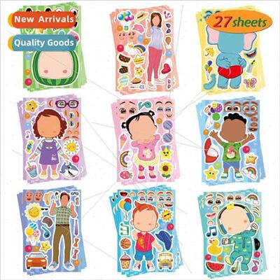 Kids cartoon waterproof stickers stickers cute children cart