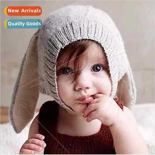 cartoon fashion rabbit knitted ears the long Korean baby