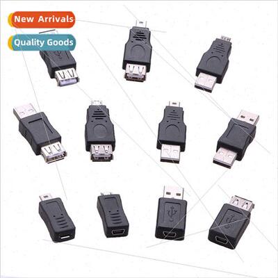 micro male to mini USB female elbow adapter data cable car r