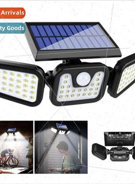 New solar wall light human sensor outdoor light free rotatin