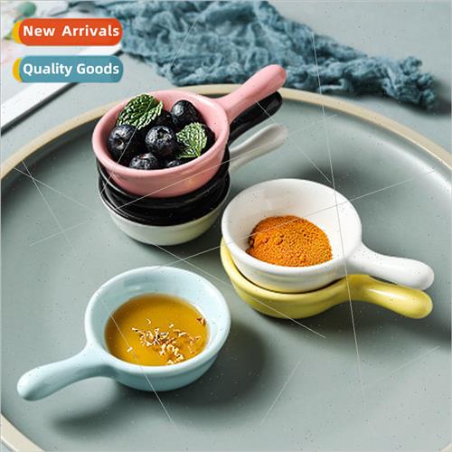 Household commercial with handle dip small plate seasoning p