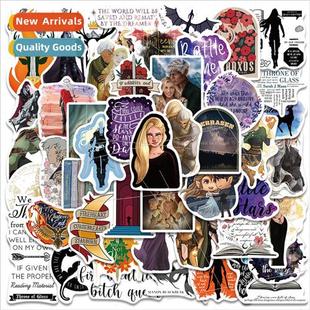 50 new throne of glass graffiti stickers luggage laptop guit