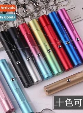 713USB green light red light keychain rechargeable laser lig