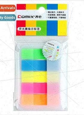 Fluorescent Film Index Label Instruction Stickers 44x12mm Co