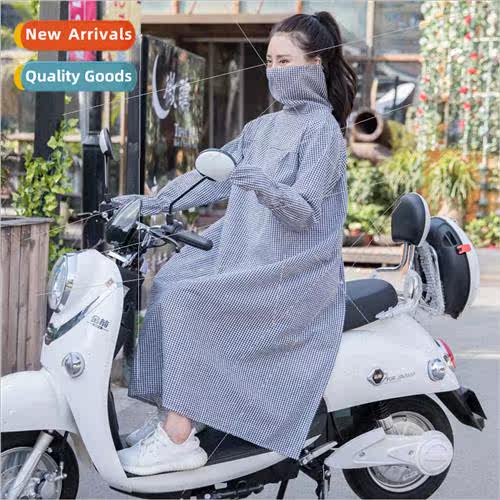 Covered electric car sunscreen clothing female summer drivin