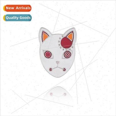 Anime  ghost destroyed blade charcoal rou mask pin metal ena