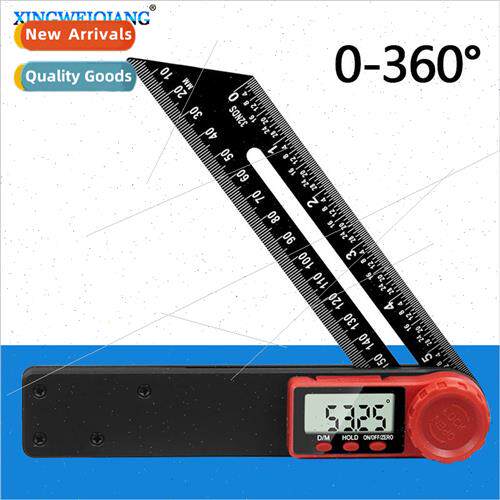 Digital display T-type movable angle ruler level ruler strai