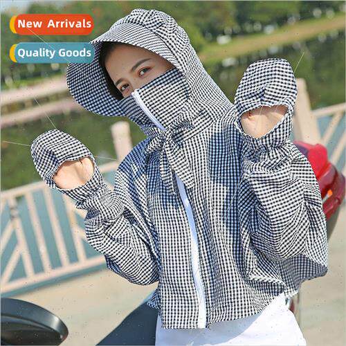 Sunscreen clothing female summer bubble cloth plaid sunscree