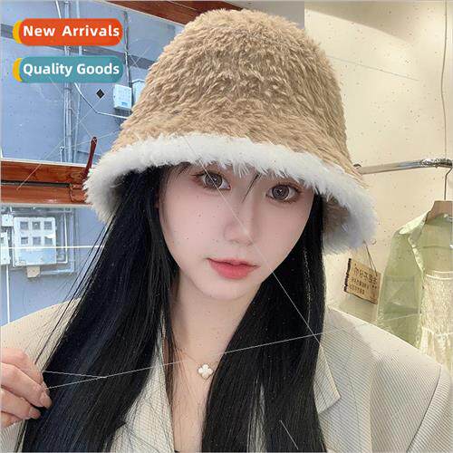 Plush fall and winter fishermans hat female Japanese Departm