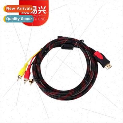 Gold-plated HDMI to 3RCA Red White and Yellow Differential C