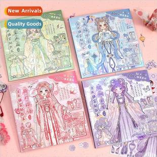 flower shadow stickers girl mirror dress Teenage series