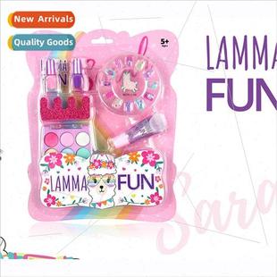 kids makeup toys girls nail polish nail art powder blush lip