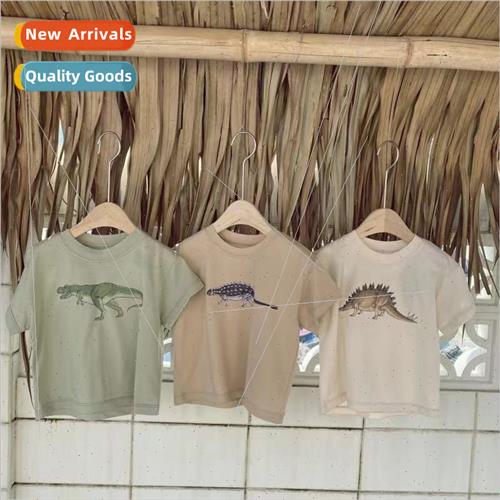 2023 summer boys short sleeve t-shirt children cotton baby b