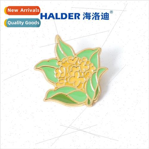 All the way to flowers cinnamon flowers plant metal badge fl