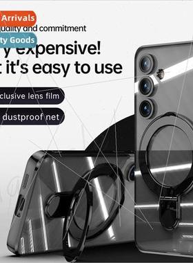 New samsung s24Ultra case electroplating transparent magneti