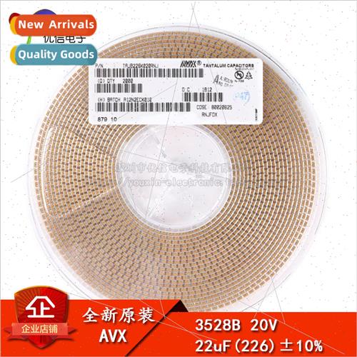 al Genuine SMT Tantalum Capacitor 3528B 22uF±10% 20V TAJB22