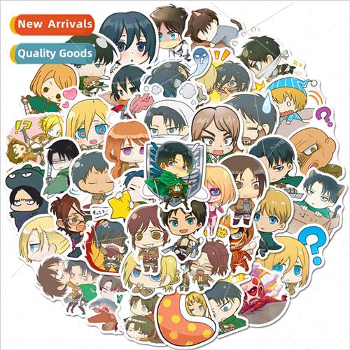 50 new Q  of the Attack on Titan doodle stickers computer la