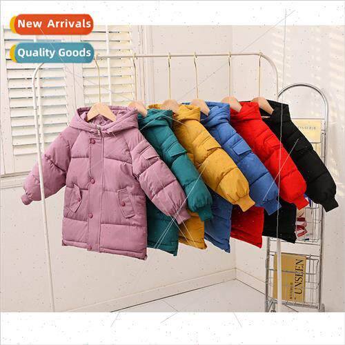 2023 new childrens down cotton jacket mens asure in long wom