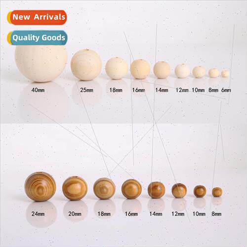 DIY jewelry accessories 6-40mm raw wood beads/pine wood bead